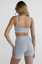 Double Layer Crop - Marl Grey
